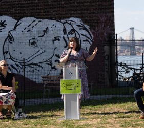 WNYC Transmitter Park 10th Anniversary Assembly Member Emily Gallagher